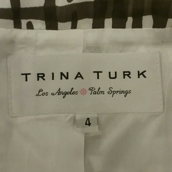 TRINA TURK Vintage Brown Print Spring Jacket - Picture 2 of 8